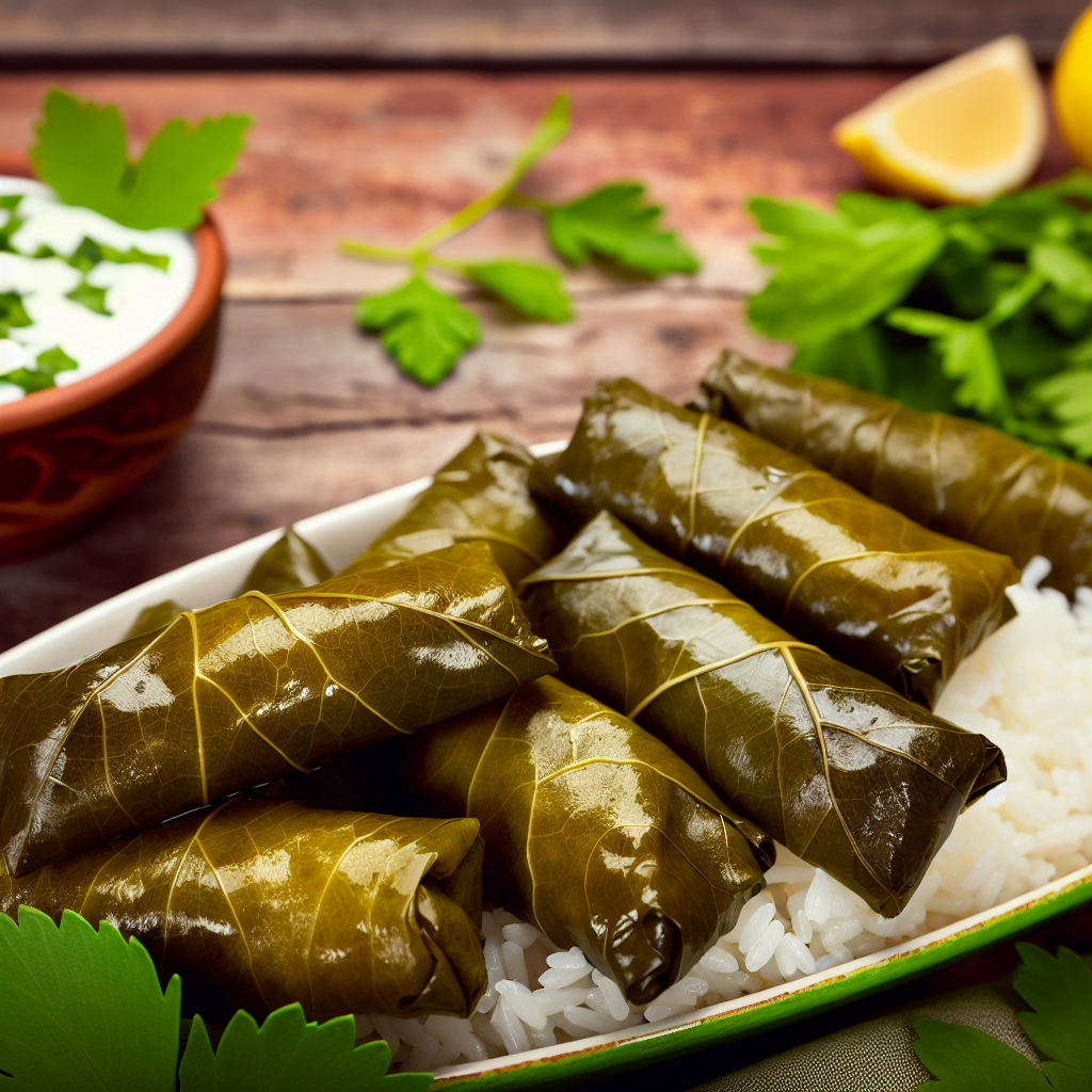 עלי גפן ממולאים באורז ועשבי תיבול: מתכון מנצח! - בומבה מתכונים